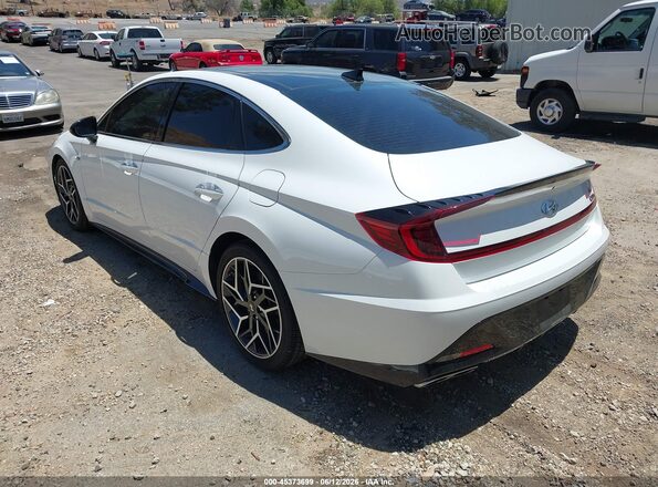 5NPEK4JC0MH106005 2021 HYUNDAI SONATA White უკანა მარცხენა