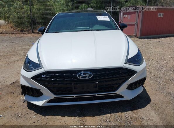 5NPEK4JC0MH106005 2021 HYUNDAI SONATA White ხელსაწყოთა პანელის ხედი