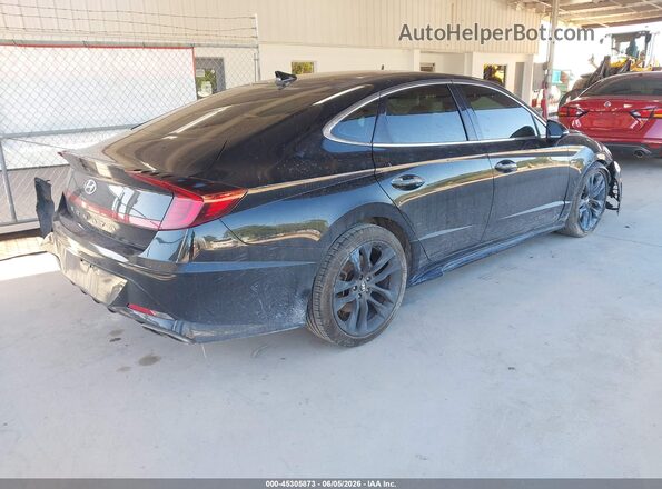 5NPEK4JC1MH105624 2021 HYUNDAI SONATA Black Rear right