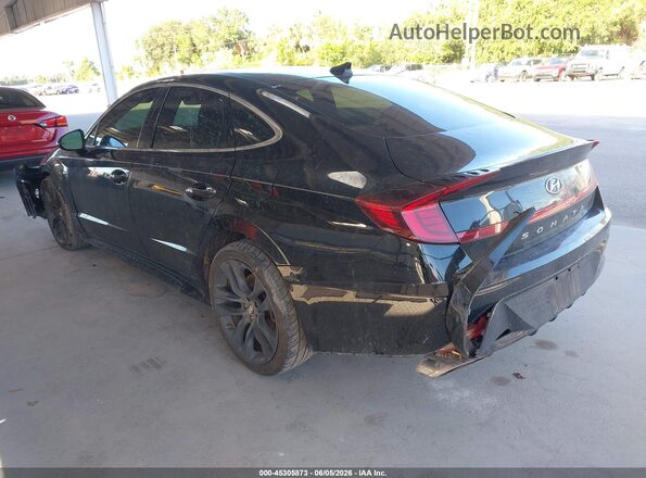 5NPEK4JC1MH105624 2021 HYUNDAI SONATA Black Rear left