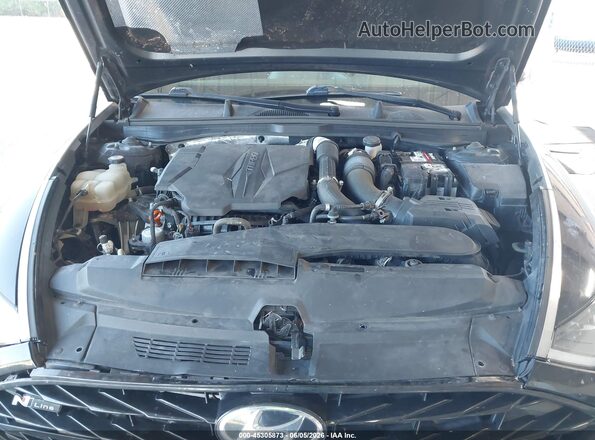 5NPEK4JC1MH105624 2021 HYUNDAI SONATA Black Rear view