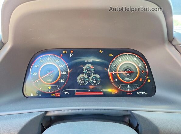 5NPEK4JC1NH139001 2022 HYUNDAI SONATA Black Vista del cuadro de instrumentos