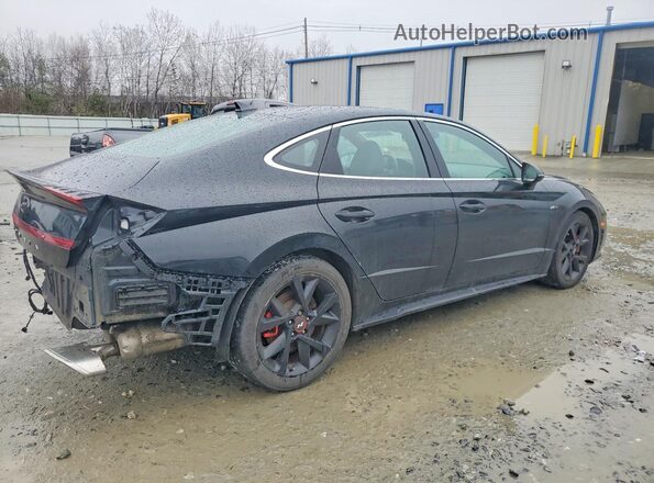 5NPEK4JC1NH143680 2022 HYUNDAI SONATA Black Tył prawy