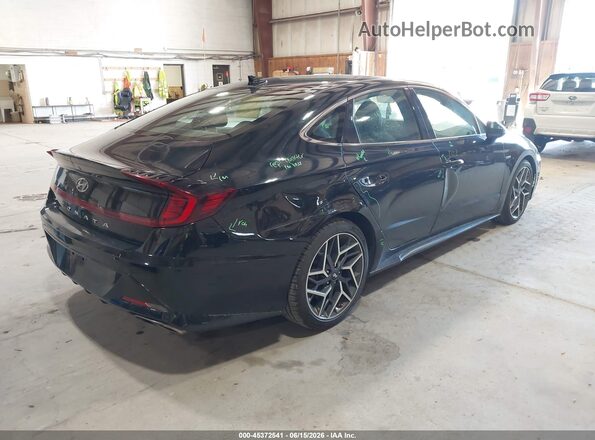 5NPEK4JC3MH112767 2021 HYUNDAI SONATA Black Задня права чверть