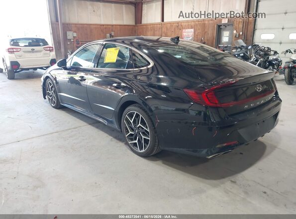 5NPEK4JC3MH112767 2021 HYUNDAI SONATA Black Задня ліва чверть