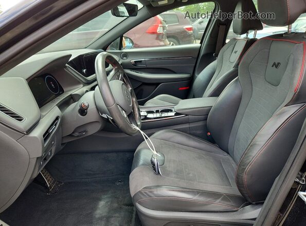 5NPEK4JC3NH146449 2022 HYUNDAI SONATA Black წინა სალონის ხედი