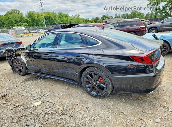 5NPEK4JC3NH146449 2022 HYUNDAI SONATA Black უკანა მარცხენა
