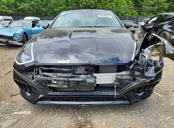 5NPEK4JC3NH146449 2022 HYUNDAI SONATA Black წინა ხედი