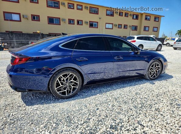5NPEK4JC5MH127674 2021 HYUNDAI SONATA Blue 