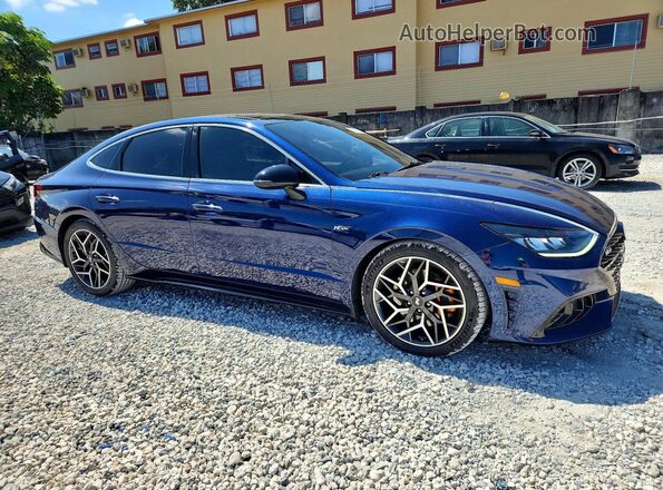 5NPEK4JC5MH127674 2021 HYUNDAI SONATA Blue 
