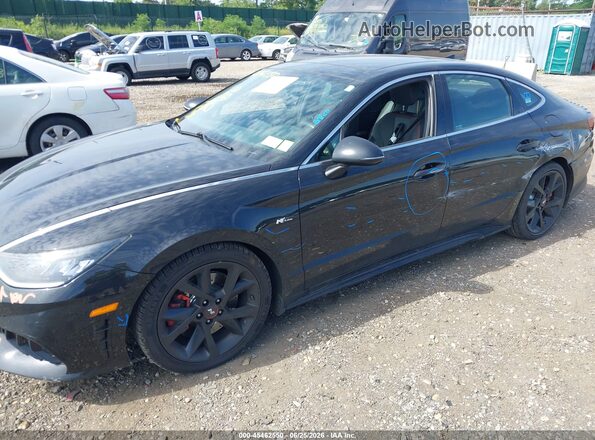 5NPEK4JC6NH142086 2022 HYUNDAI SONATA Black წინა ხედი