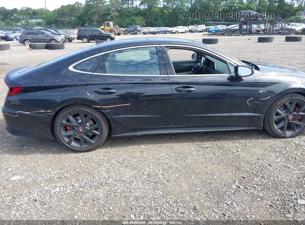 5NPEK4JC6NH142086 2022 HYUNDAI SONATA Black უკანა სალონის ხედი