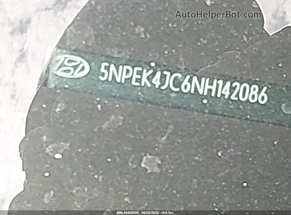 5NPEK4JC6NH142086 2022 HYUNDAI SONATA Black 