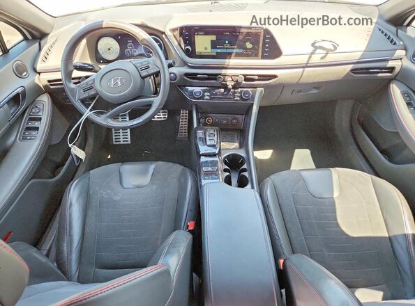 5NPEK4JC7MH131127 2021 HYUNDAI SONATA White Widok deski rozdzielczej