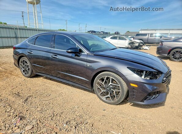 5NPEK4JC7NH135826 2022 HYUNDAI SONATA Gray Передня права чверть