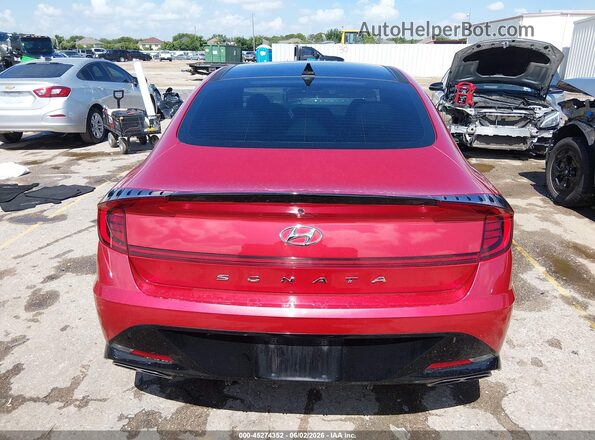 5NPEK4JC8MH126020 2021 HYUNDAI SONATA Red 