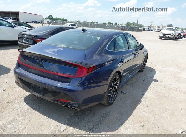5NPEK4JCXNH146948 2022 HYUNDAI SONATA Blue Rear right