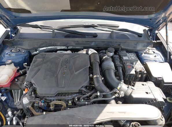 5NPEK4JCXNH146948 2022 HYUNDAI SONATA Blue Rear view