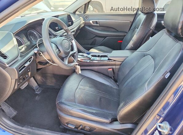 5NPEL4JA0MH097253 2021 HYUNDAI SONATA Blue Front interior view