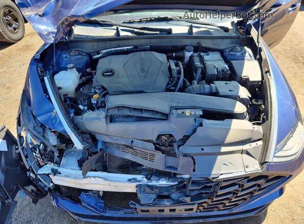 5NPEL4JA1MH099030 2021 HYUNDAI SONATA Blue უკანა სალონის ხედი