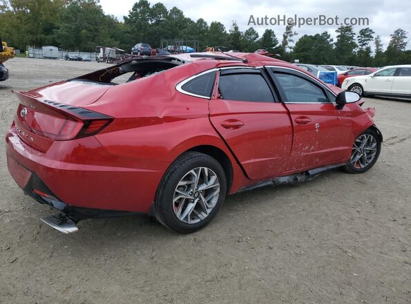 5NPEL4JA2MH069471 2021 HYUNDAI SONATA Red Tył prawy