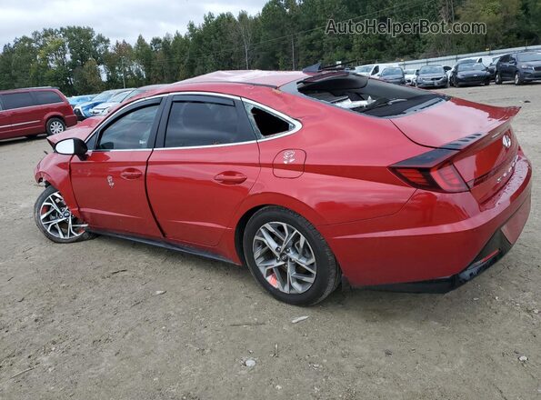 5NPEL4JA2MH069471 2021 HYUNDAI SONATA Red Tył lewy