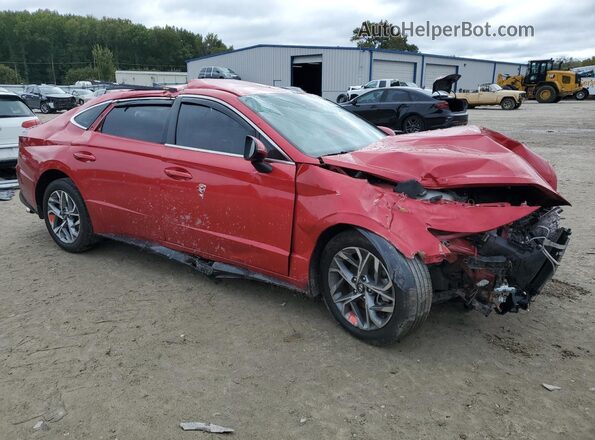 5NPEL4JA2MH069471 2021 HYUNDAI SONATA Red Przód prawy