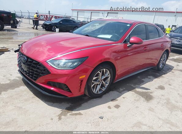 5NPEL4JA3MH090040 2021 HYUNDAI SONATA Red Vista tres cuartos delantera izquierda