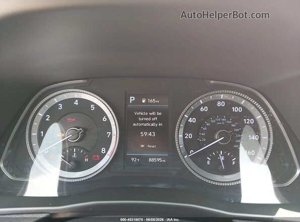 5NPEL4JA3MH090040 2021 HYUNDAI SONATA Red Vista de los asientos traseros