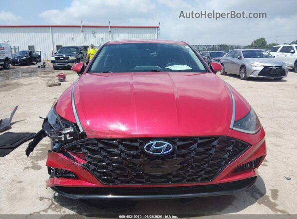 5NPEL4JA3MH090040 2021 HYUNDAI SONATA Red Vista del cuadro de instrumentos