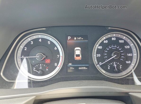 5NPEL4JA5LH047317 2020 HYUNDAI SONATA Blue Սարքավորումների վահանակի տեսք