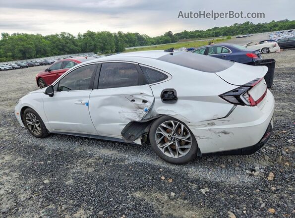 5NPEL4JA6MH083552 2021 HYUNDAI SONATA White Rear left