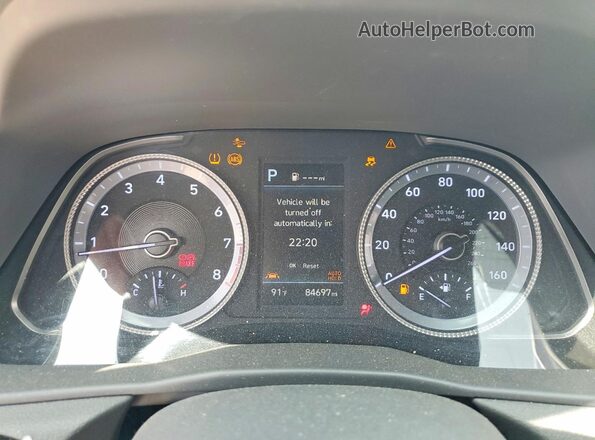 5NPEL4JA6MH084460 2021 HYUNDAI SONATA Gray Սարքավորումների վահանակի տեսք