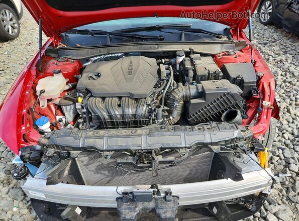5NPEL4JA6MH092560 2021 HYUNDAI SONATA Red Вид задньої частини салону