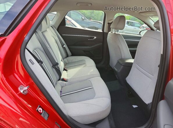 5NPEL4JA6MH092560 2021 HYUNDAI SONATA Red Вид задніх сидінь