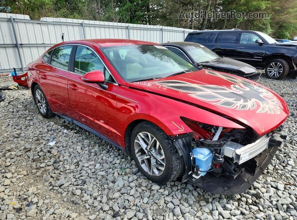 5NPEL4JA6MH092560 2021 HYUNDAI SONATA Red Передня права чверть