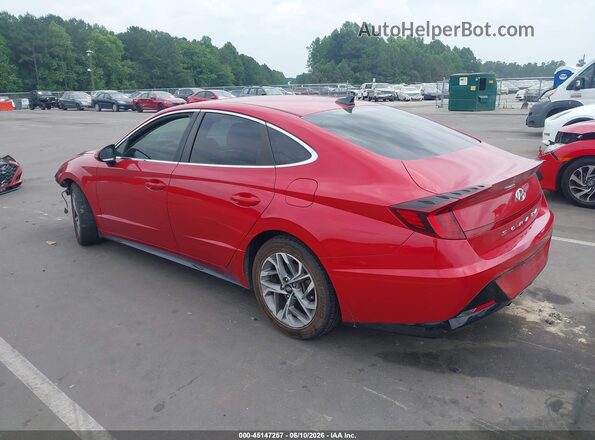 5NPEL4JA8MH068826 2021 HYUNDAI SONATA Red Tył lewy