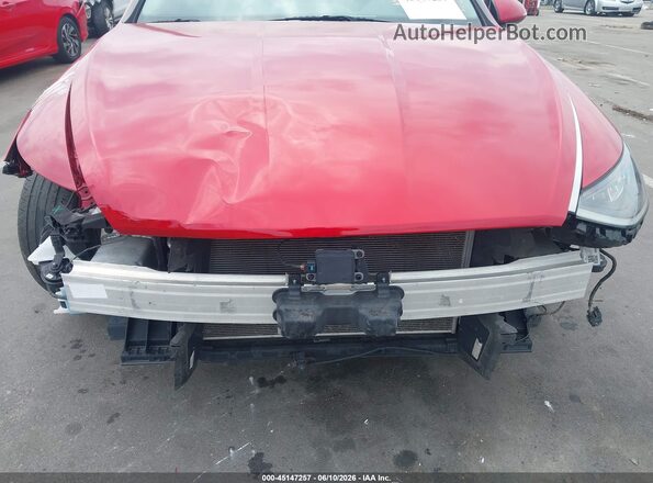 5NPEL4JA8MH068826 2021 HYUNDAI SONATA Red Widok z przodu