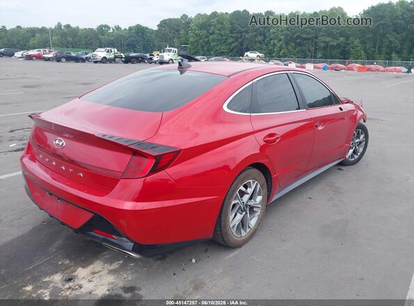 5NPEL4JA8MH068826 2021 HYUNDAI SONATA Red Tył prawy