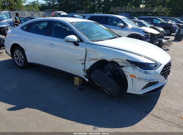 5NPEL4JAXMH085210 2021 HYUNDAI SONATA White Դիմացի տեսք