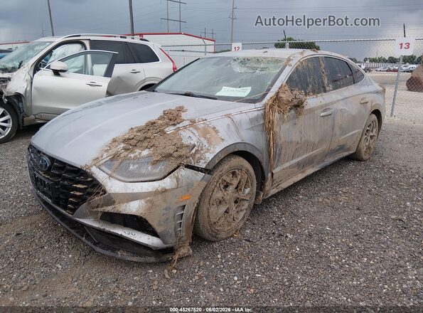 5NPEL4JAXMH112728 2021 HYUNDAI SONATA Silver Front left