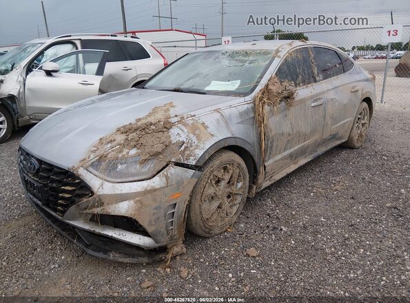 5NPEL4JAXMH112728 2021 HYUNDAI SONATA Silver Front view