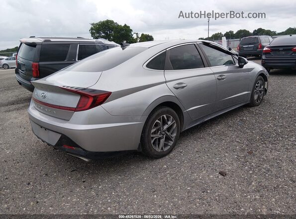5NPEL4JAXMH112728 2021 HYUNDAI SONATA Silver Rear right