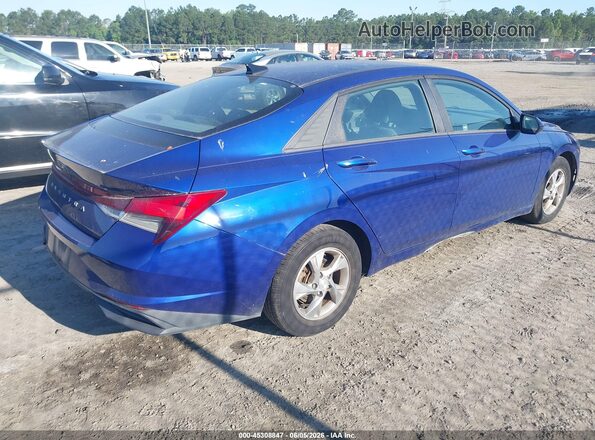 5NPLL4AG0MH030339 2021 HYUNDAI ELANTRA Blue Trasero derecho