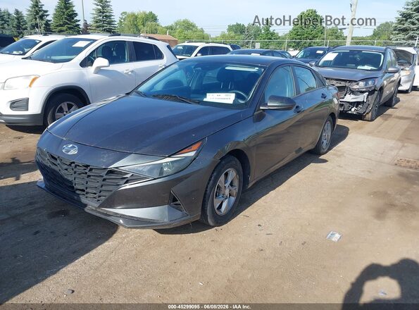 5NPLL4AG1MH050115 2021 HYUNDAI ELANTRA Gray Առջևի ձախ երեք քառորդ տեսարան