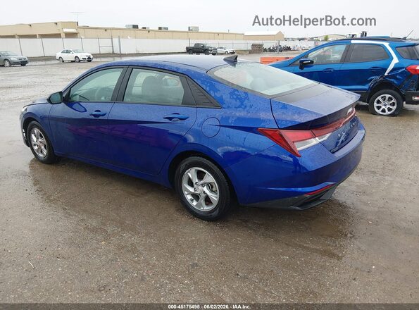 5NPLL4AG1MH050910 2021 HYUNDAI ELANTRA Blue Rear left
