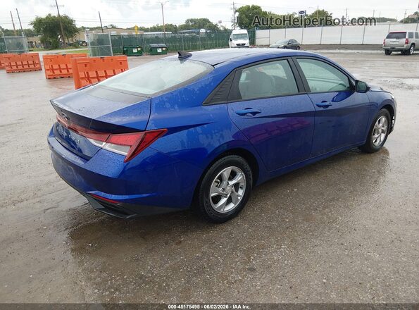 5NPLL4AG1MH050910 2021 HYUNDAI ELANTRA Blue Rear right