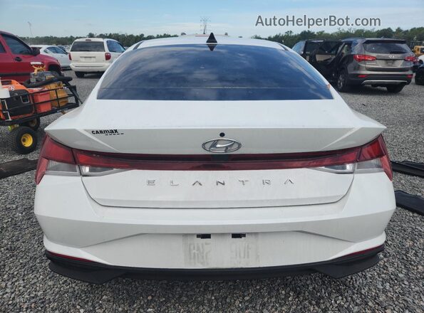 5NPLL4AG2MH014644 2021 HYUNDAI ELANTRA Белый Вид сзади