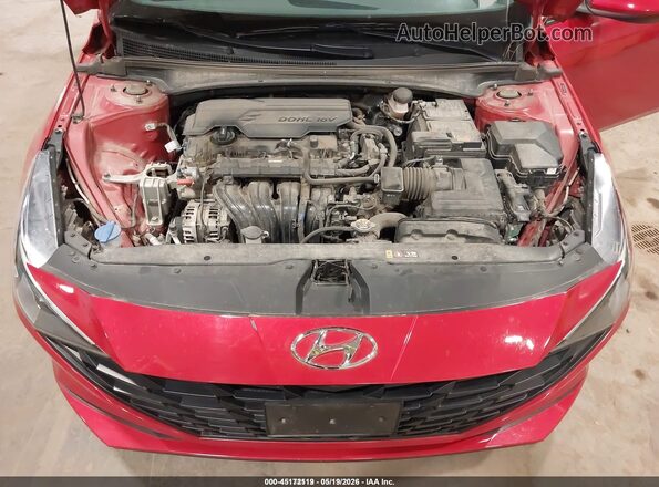 5NPLL4AG2MH047370 2021 HYUNDAI ELANTRA Red 