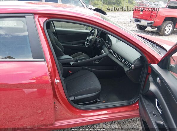 5NPLL4AG2PH116921 2023 HYUNDAI ELANTRA Red Widok wnętrza z przodu